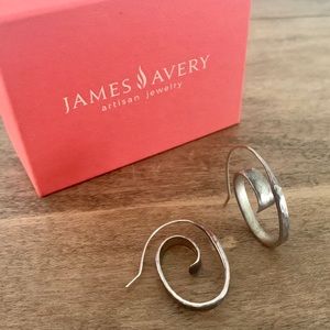 James Avery floating spiral earrings